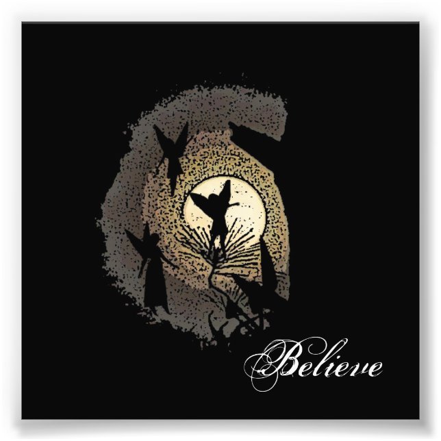 Foto Fe de "Believe" y la impresión de fantasía lunar (Frente)