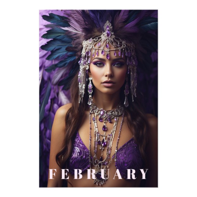 Foto *~* FEBRERO AP53 Headdress AMETHYST Boho (Frente)