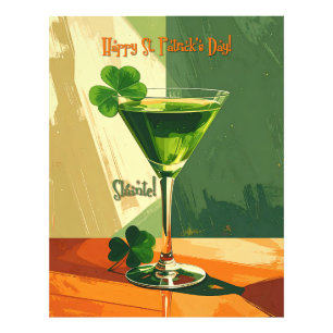 Foto Feliz día de San Patricio Shamrock Martini