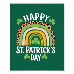 Foto Feliz día de San Patricio Trébol de Arcoíris 