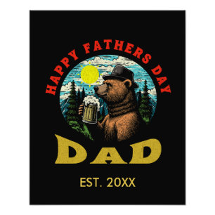 Foto Feliz Día del Padre Papá Taza de Cerveza Hombre al