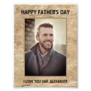 Foto Feliz Día del Padre que te amo Personalizado papá
