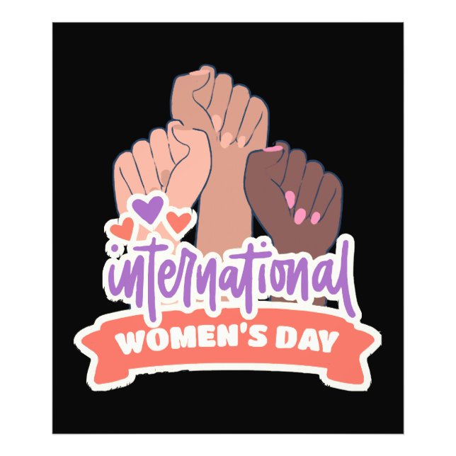 Foto Feliz Día Internacional de la Mujer (Frente)