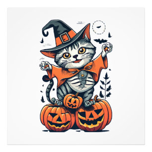 Foto Feliz Halloween Bruja Gato