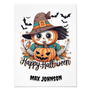 Foto Feliz Halloween - Escuadrón espumoso Naranja negro