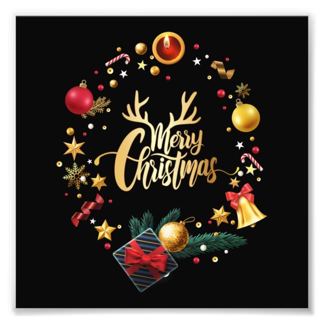 Foto feliz navidad. (Frente)