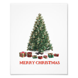 Foto Feliz Navidad. Árbol (diseño 1) con regalos