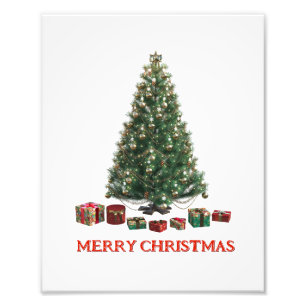 Foto Feliz Navidad. Árbol (diseño 1) con regalos