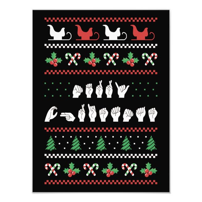 Foto Feliz Navidad - ASL American Rótulo Language I (Frente)