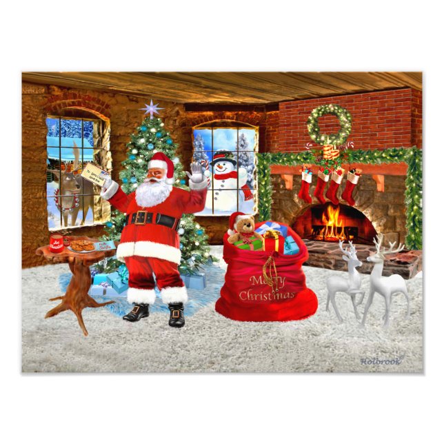 Foto Feliz Navidad de parte de Santa (Frente)