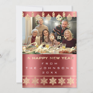 Foto Feliz Navidad Feliz Año Nuevo Borgoña