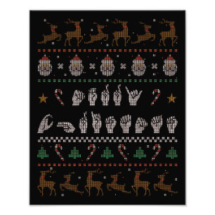 Foto Feliz Navidad - Lenguaje de Señas Americano II
