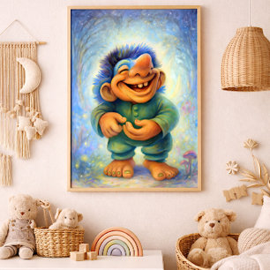 Foto Feliz Niño Troll del Bosque Acojedor Cuento de Had