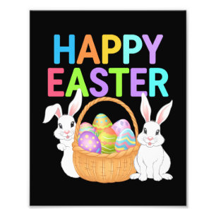 Foto Feliz Pascua 2025  Huevos Conejo Conejito Lindo