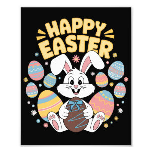 Foto Feliz Pascua 2025 Huevos Conejo Conejo Cute