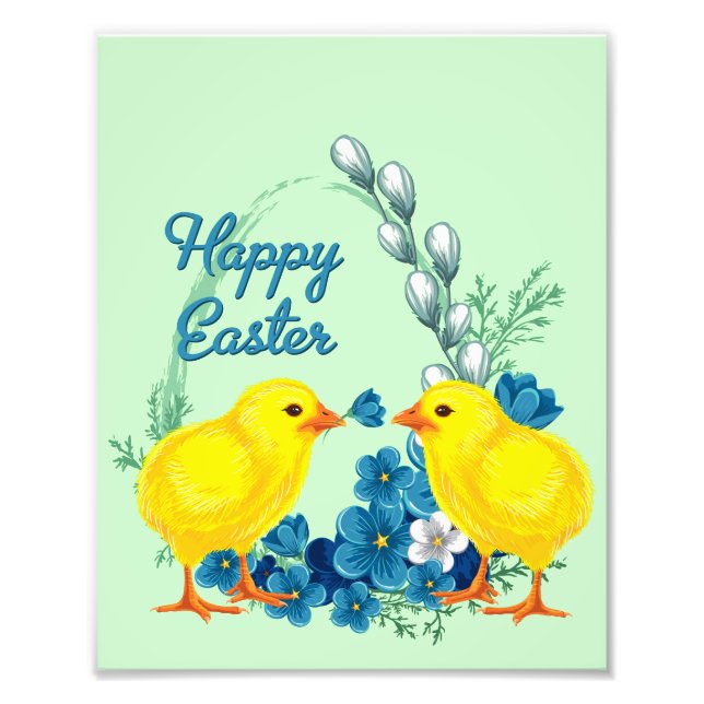 Foto Feliz Pascua con chicles bebés (Frente)