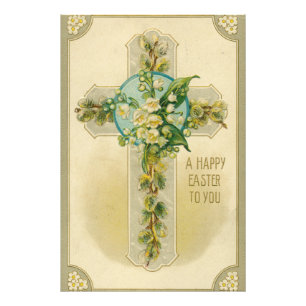 Foto Feliz Pascua para ti - Tarjeta postal antigua, 