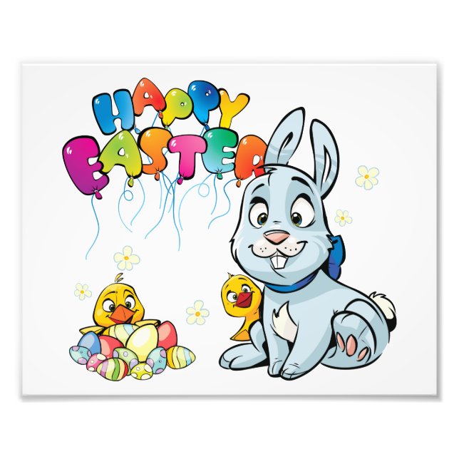 Foto Feliz Personalizado de Pascua (Frente)
