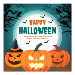 Foto ¡Feliz Poster de Halloween!