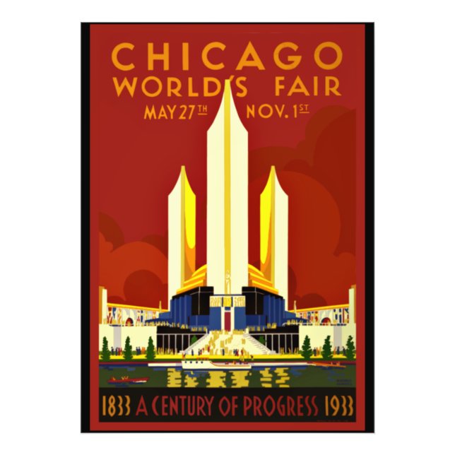 Foto Feria Mundial de Chicago, 1933, (Frente)