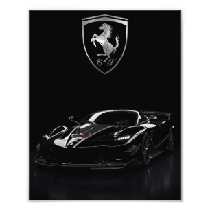 Foto Ferrari FXX-K Hypercar Negro   Supercoche Oscuro