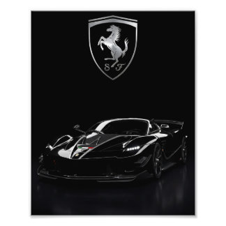Foto Ferrari FXX-K Hypercar Negro | Supercoche Oscuro