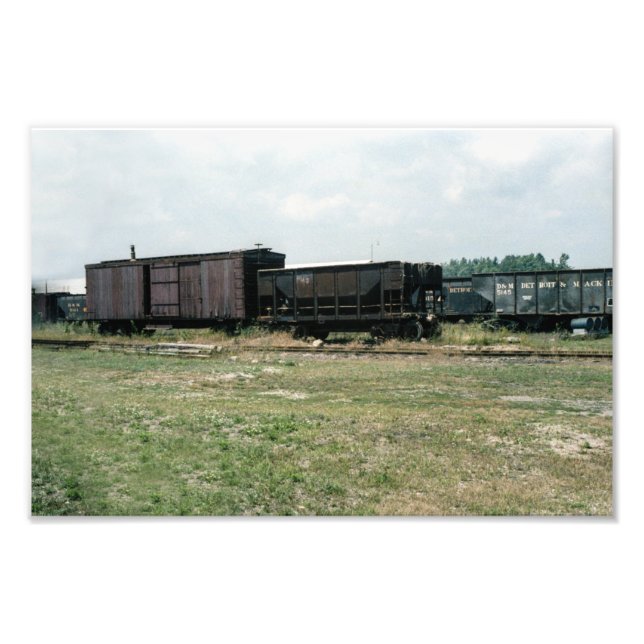 Foto Ferrocarril Vintage de Detroit & Mackinac Boxcars (Frente)
