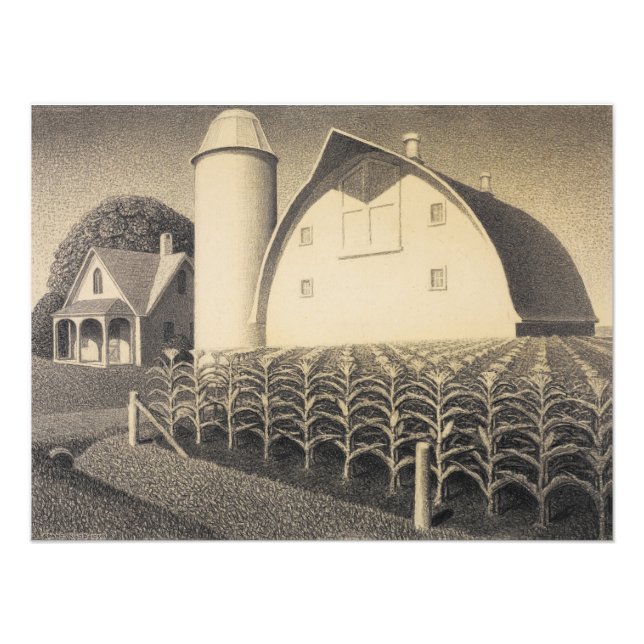 Foto Fertilidad, Iowa por Grant Wood (Frente)