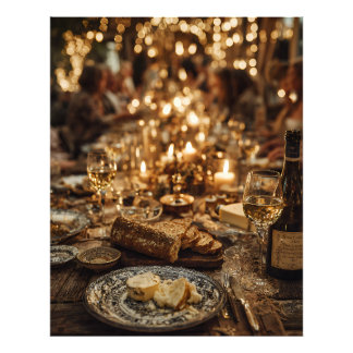 Foto Festín de Vino y Pan con Velas