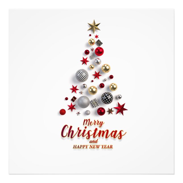 Foto “Festive Tree in Snow”  (Frente)