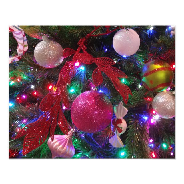 Foto Festividad colorida del árbol de Navidad multicolo (Frente)