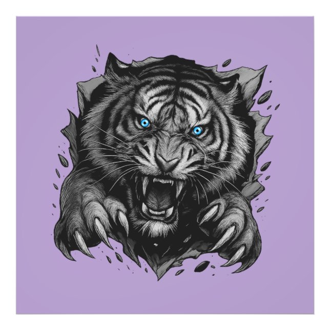 Foto Fierce Tiger Breakthrough: Negrita y salvaje (Frente)