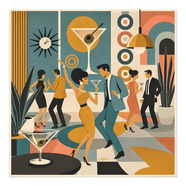 Foto Fiesta de Baile de Cóctel Martini Hípster de la Mi (Frente)