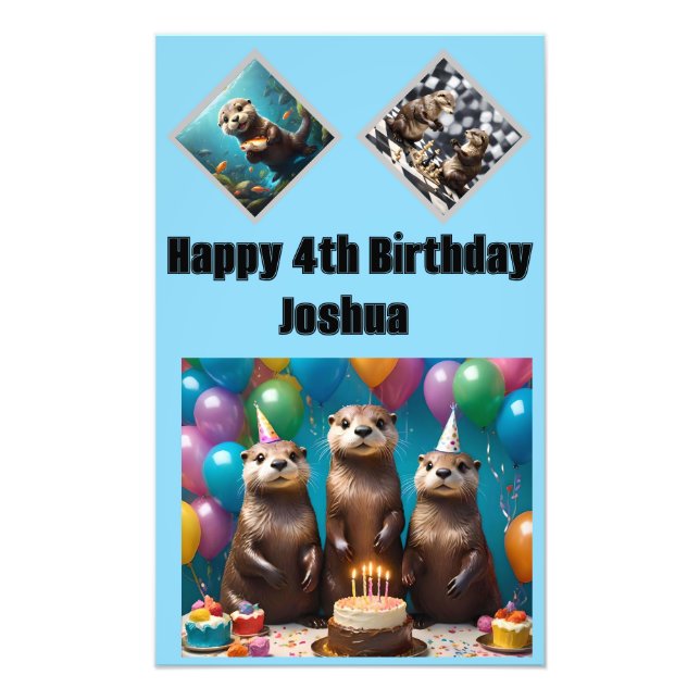 Foto Fiesta de cumpleaños de Otter Triplets, (Frente)