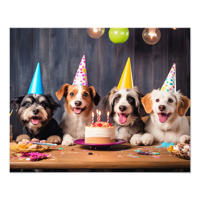 Foto Fiesta de Cumpleaños de Perros (Frente)