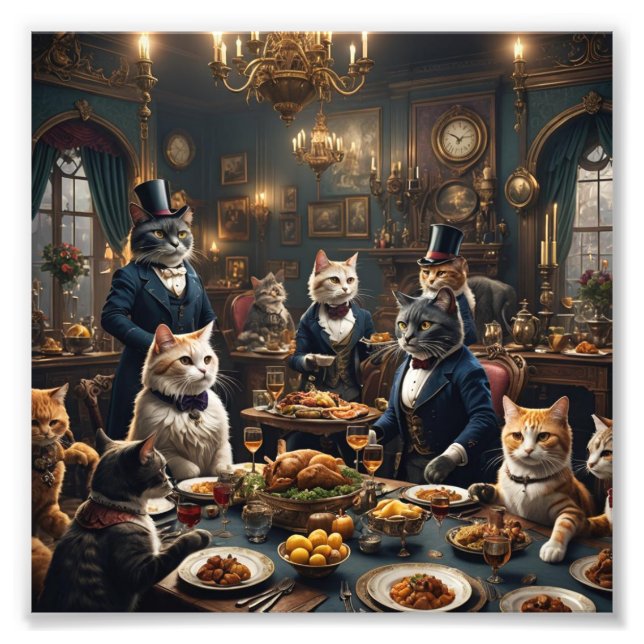 Foto Fiesta de la cena de gatos de Victoria (Frente)