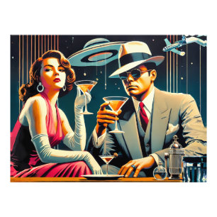 Foto Fiesta de Martini de Gangster de la Era Espacial d