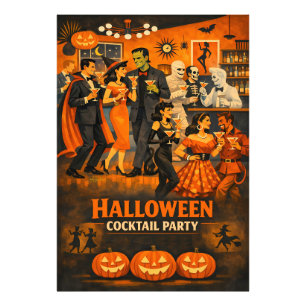Foto Fiesta de Martini de Halloween Moderno de Mitad de