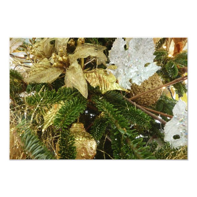 Foto Fiesta del Árbol de Navidad Plateado y Oro II (Frente)