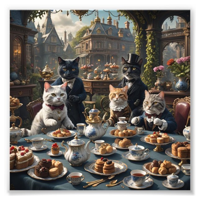 Foto Fiesta del té de los gatos de Victoria (Frente)