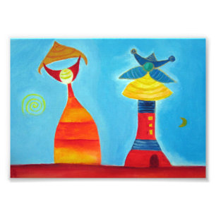 Foto Figuras abstractas adoran la pintura de arte