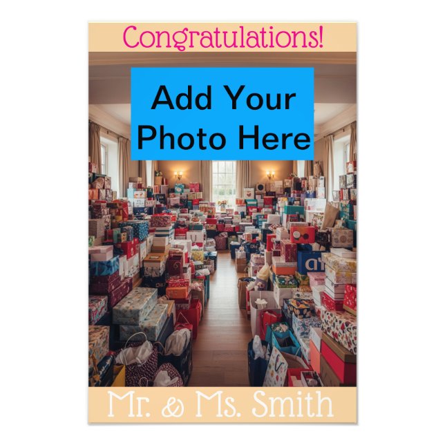 Foto Filas de regalos de boda (Frente)