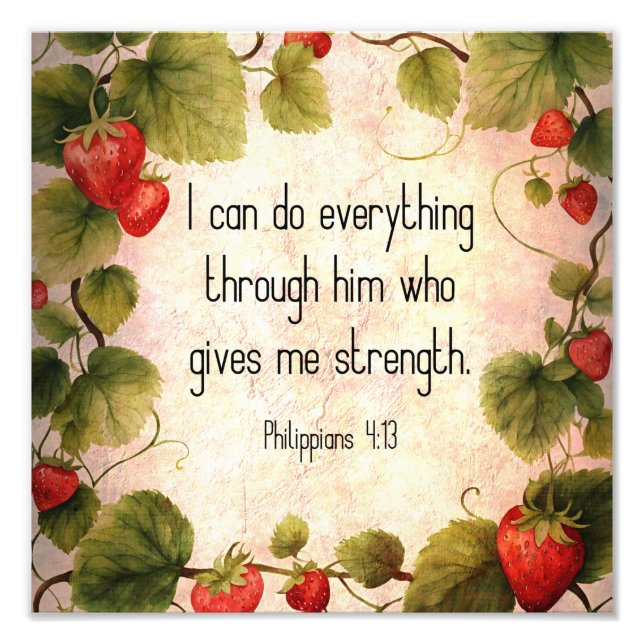 Foto Filipinas 4:13 Verso de la Biblia sobre diseño inm (Frente)