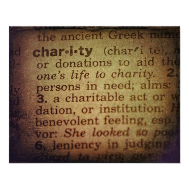 Foto Finalización del significado - Caridad (Frente)