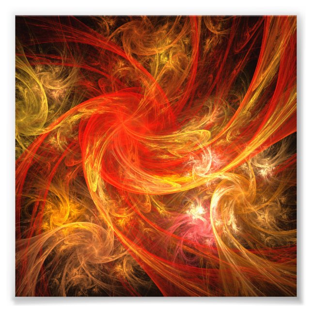 Foto Firestorm Abstract Art Photo Print (Frente)
