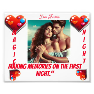 Foto "First Night Bliss: Love's Eternal Wall Art"