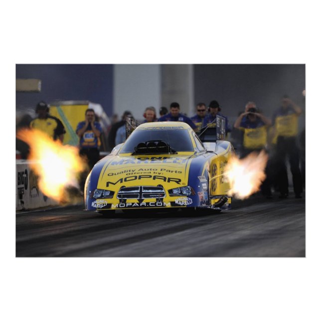 Foto Flamante Funny Car Drag Racer Sports (Frente)
