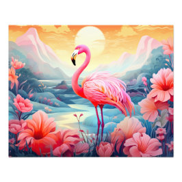 Foto Flamenco Tropical con Flores