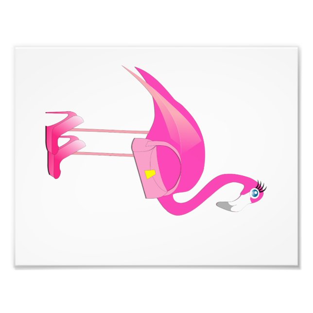 Foto Flamingo Baby Girl Room Print (3 de 4) (Frente)