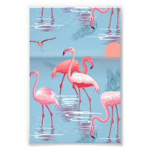 Foto Flamingos Patrón 1